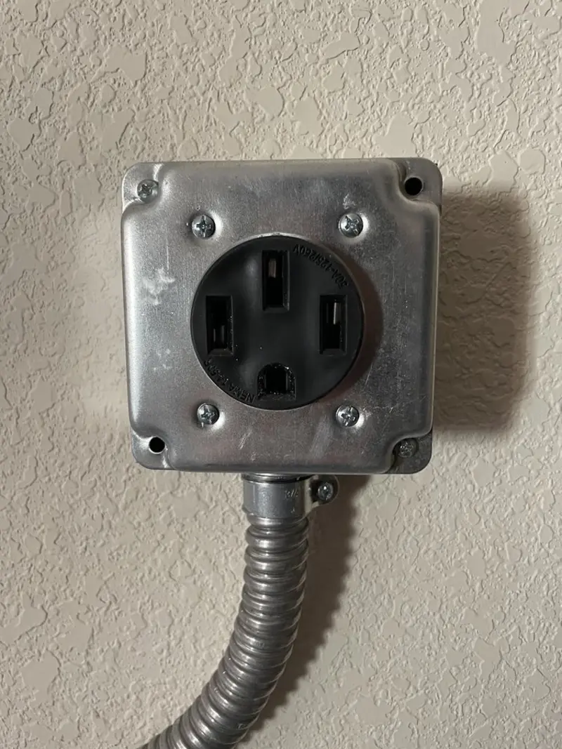 NEMA 14-50 outlet installed for Smart Home Electrical in Palmyra